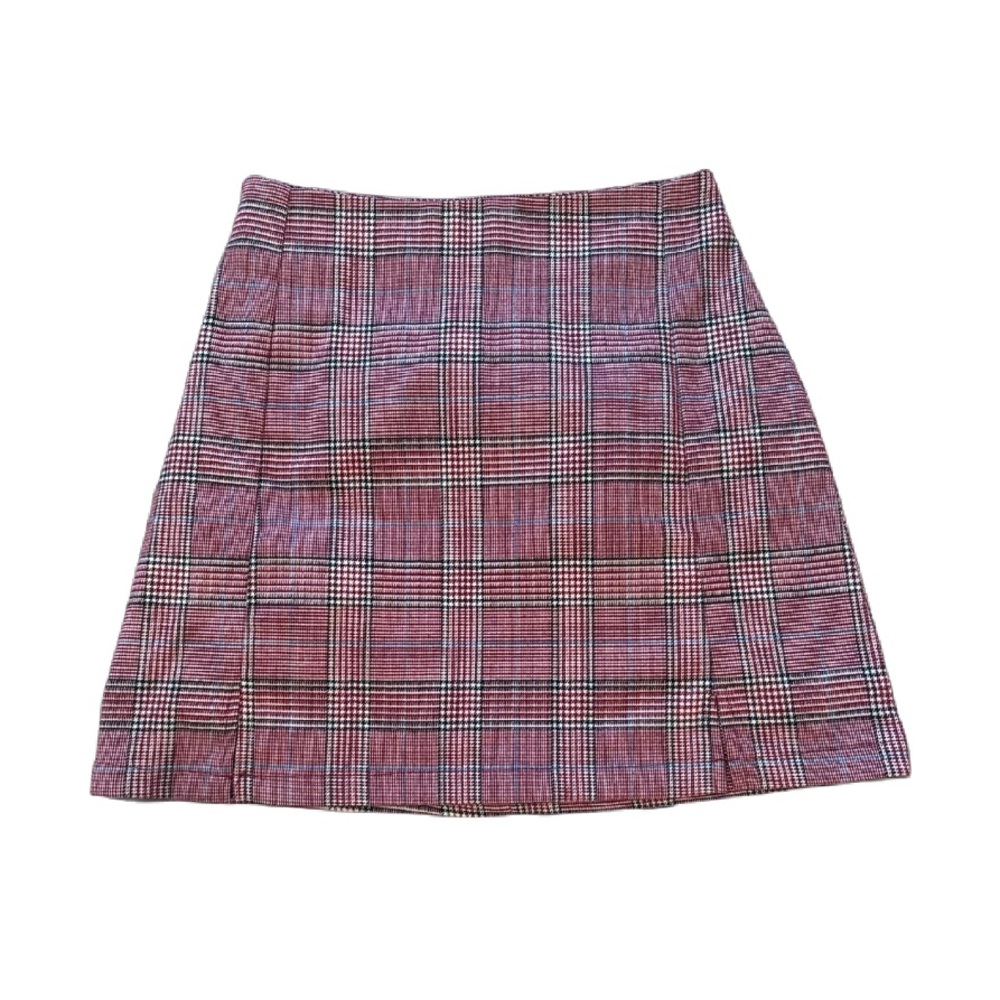 Brandy Melville Black and Red Mini Skirt